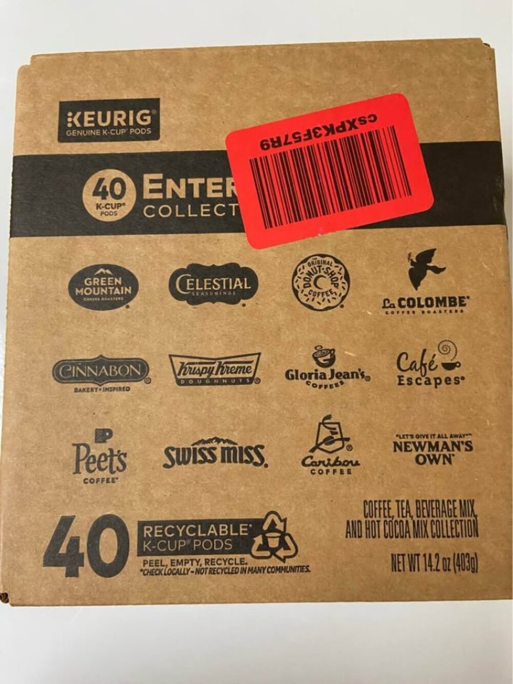 Keurig Entertainers Variety Pack 40ct – New Unopened Box